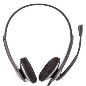 $5 Add-On | Cyber Acoustics AC-204 Stereo Headset | On-Ear Wired Headphones Mic